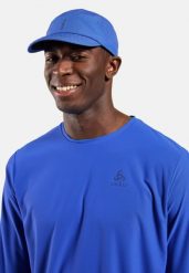 Czapka UNI ODLO Cap PERFORMANCE PRO. Niebieskie czapki damskie ODLO, bez wzorów, z elastanu, sportowe. Za 169.99 zł.