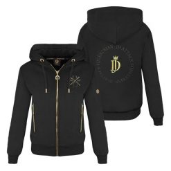 Bluza rozpinana JD ATTACK Holly. Czarne bluzy damskie JD ATTACK, bez wzorów, sportowe, bez ramiączek, bez kaptura. Za 239.00 zł.