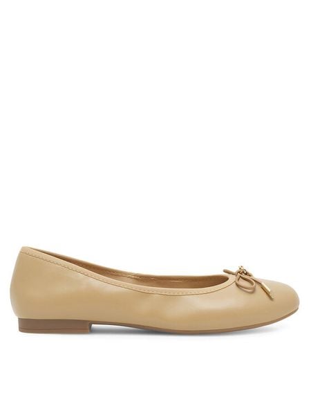 Jenny Fairy Baleriny VIKKI WYL3652-1 Beżowy. Brązowe balerinki damskie Jenny Fairy, bez wzorów, ze skóry, bez obcasa, bez zapięcia. Za 53.99 zł.