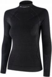 Brubeck LS1665W Bluza damska EXTREME MERINO czarny XL. Czarne bluzy damskie Brubeck, xl, bez wzorów, bez ramiączek, bez kaptura. Za 361.99 zł.