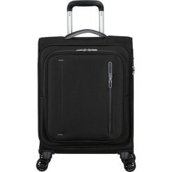 Walizka na 4 kółkach American Tourister Cloudrider S TSA. Czarne walizki męskie American Tourister, bez wzorów, z materiału. Za 453.25 zł.