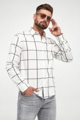 Koszula męska ARMANI EXCHANGE. Koszule męskie Armani Exchange, m, bez wzorów, bez kołnierzyka, bez ramiączek. W wyprzedaży za 263.40 zł.