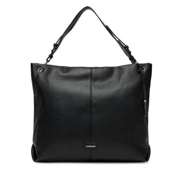 Torebka Lasocki. Czarne shopperki damskie Lasocki, bez wzorów, bez dodatków. Za 199.99 zł.
