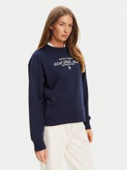 U.S. Polo Assn. Bluza WUP1352 Granatowy Regular Fit. Niebieskie bluzy damskie U.S. Polo Assn., l, bez wzorów, z bawełny, bez ramiączek, bez kaptura. Za 269.99 zł.