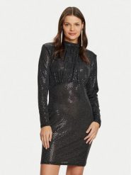 Vero Moda Sukienka koktajlowa Evaline 10317040 Czarny Slim Fit. Czarne sukienki damskie Vero Moda, m, bez wzorów, z syntetyku, wizytowe, bez kołnierzyka, bez ramiączek. Za 99.99 zł.