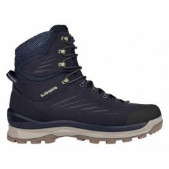 Buty trekkingowe męskie Lowa Winterstiefel Callisto. Niebieskie trekkingi męskie Lowa, z materiału, za kostkę, bez zapięcia. Za 1,012.00 zł.