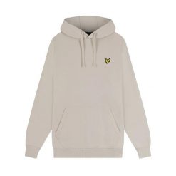 Bluza z kapturem Lyle & Scott. Brązowe bluzy męskie LYLE AND SCOTT, m, bez wzorów, z kapturem. Za 273.00 zł.