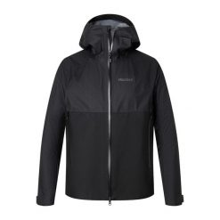 Kurtka przeciwdeszczowa męska Marmot Mitre Peak GTX. Czarne kurtki męskie Marmot, m, bez wzorów, sportowe, bez kaptura. W wyprzedaży za 1,282.85 zł.