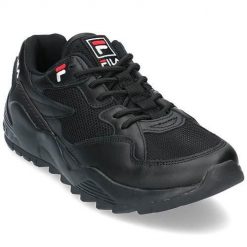 Buty do chodzenia męskie Fila 101058712V. Czarne buty sportowe męskie Fila, bez wzorów, z materiału, bez zapięcia, trekkingowe. Za 437.00 zł.