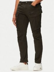 G-Star Raw Spodnie cargo Rovic D02190-5126 Szary ciemny Tapered Fit. Szare spodnie materiałowe męskie G-Star, bez wzorów, z bawełny. Za 429.99 zł.