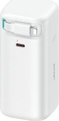 Powerbank Usams USAMS Powerbank ze zwijanym kablem Retractable Lightning 18000 mAh PD45W Fast Charge XMF Series biały/white 20KCD21702 (US-CD217). Białe powerbanki Usams. Za 171.84 zł.