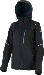 4f KURTKA SOFTSHELL Z KAPT. DAMSKA CZAR.-TURKUS., "S", CE,LAHTI. Kurtki sportowe damskie 4F, s, bez wzorów, z softshellu, bez ramiączek, bez kaptura. Za 142.50 zł.