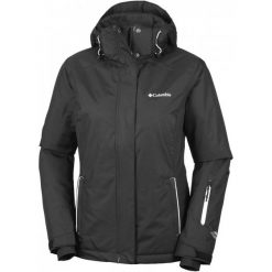 COLUMBIA kurtka On the Slope Jacket Black XS. Czarne kurtki sportowe damskie Columbia, xs, bez wzorów, bez ramiączek, bez kaptura, narciarskie, omni-heat (columbia). W wyprzedaży za 409.00 zł.