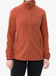 Bluza polarowa damska Vaude Rosemoor Fleece Jacket II. Czerwone bluzy damskie Vaude, m, bez wzorów, z materiału, bez ramiączek, bez kaptura. Za 274.99 zł.