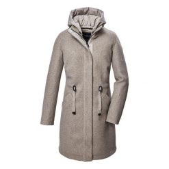 Parka dla kobiet Killtec GW 46. Brązowe parki damskie KILLTEC, na zimę, bez wzorów, bez kaptura. Za 724.00 zł.