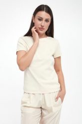 T-shirt damski Langue MARELLA MONOCHROME. T-shirty damskie Marella, m, bez wzorów, bez kołnierzyka, bez ramiączek. W wyprzedaży za 311.20 zł.