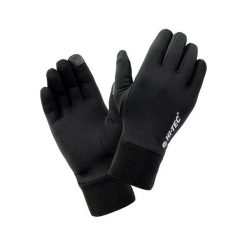 Rękawice Hi-Tec Janni uni. Czarne rękawiczki damskie Hi-tec, bez wzorów. W wyprzedaży za 44.00 zł.
