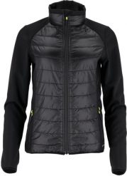 Stalco Bluza softshell damska odzież hybrydowa termoizolacja stójka elementy kontrastowe zamek strunowy kryty wydłużany tył czarna AUGUST W XL. Czarna bluzy damskie Stalco, xl, bez wzorów, z softshellu, bez ramiączek, bez kaptura. Za 150.75 zł.