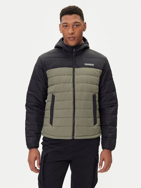 Napapijri Kurtka zimowa A-Gesar H NP0A88U3 Zielony Regular Fit. Zielone kurtki męskie Napapijri, na zimę, m, bez wzorów, z syntetyku, bez kaptura. Za 579.99 zł.