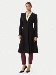 Rinascimento Płaszcz przejściowy CFC0127999003 Czarny Slim Fit. Czarne płaszcze damskie Rinascimento, m, bez wzorów, z syntetyku, bez kołnierzyka, bez kaptura. Za 1,179.00 zł.