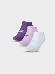 4F Skarpety casual przed kostkę (3-pack) damskie - multikolor 32-34. Skarpetki damskie 4F, bez wzorów, z bawełny. Za 44.99 zł.