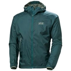 Kurtka wodoodporna Helly Hansen Rapide. Zielone kurtki męskie Helly Hansen, m, bez wzorów, sportowe, bez kaptura. Za 629.99 zł.