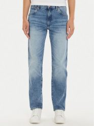 Wrangler Jeansy Sunset 112356409 Niebieski Straight Fit. Niebieskie jeansy damskie Wrangler, bez wzorów, z bawełny. Za 259.99 zł.