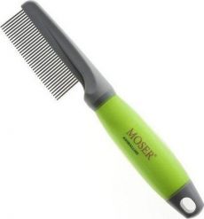 Moser Grzebień z rączką dla psów, 22cm, szarozielony. Golarki i trymery Moser. Za 51.99 zł.