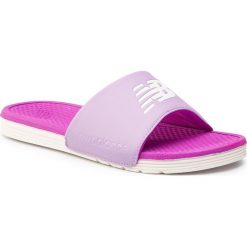 Klapki NEW BALANCE - W3068PK Pink. Czerwone klapki damskie New Balance, bez wzorów, ze skóry ekologicznej, sportowe, bez obcasa, bez zapięcia. W wyprzedaży za 79.00 zł.