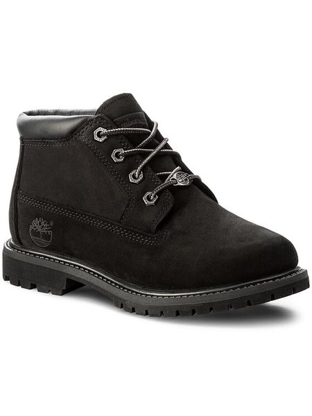 Timberland Trapery Af Nellie Chukka 23398 Czarny. Czarne trapery damskie Timberland, z nubiku, bez zapięcia. Za 649.99 zł.