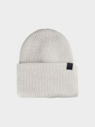 4F Czapka beanie uniseks - beżowa Uniwersalny. Brązowe czapki męskie 4F, na zimę, bez wzorów, z syntetyku. W wyprzedaży za 49.99 zł.