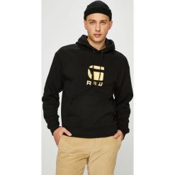 G-Star Raw - Bluza. Czarne bluzy męskie G-Star Raw, m, bez wzorów, z bawełny, z kapturem. W wyprzedaży za 269.90 zł.