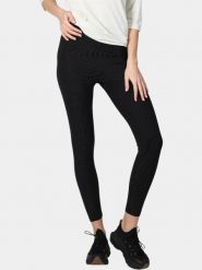 Legginsy damskie Luhta Eriksen. Czarne legginsy damskie Luhta, bez wzorów, z elastanu. Za 369.00 zł.