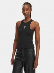 HUGO Top Dimartini B 50560792 Czarny Slim Fit. Czarne topy damskie Hugo, xl, bez wzorów, z bawełny, bez kołnierzyka, bez ramiączek. Za 199.99 zł.