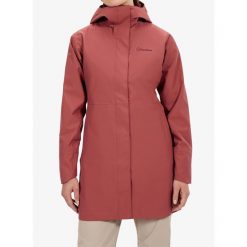 Parka przeciwdeszczowa damska Berghaus Omeara Long Shell Jacket. Czerwone parki damskie Berghaus, bez wzorów, bez kaptura. Za 819.49 zł.