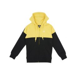 Bluza z kaptur na co dzień na siłownię. Żółte bluzy damskie LEONE 1947 APPAREL, bez wzorów, z bawełny, bez kaptura, na fitness i siłownię. W wyprzedaży za 124.20 zł.