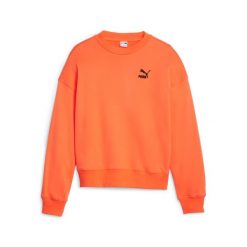 Bluza Puma Classics Oversized Crew, Kobiety. Czerwone bluzy damskie Puma, l, bez wzorów, z bawełny, bez ramiączek, bez kaptura. Za 390.00 zł.