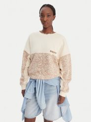 Roxy Bluza ERJFT05040 Beżowy Relaxed Fit. Brązowe bluzy damskie Roxy, xs, bez wzorów, z bawełny, bez ramiączek, bez kaptura. Za 299.99 zł.