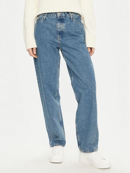 Calvin Klein Jeans Jeansy 90's J20J224552 Niebieski Loose Fit. Niebieskie jeansy damskie Calvin Klein Jeans, bez wzorów, z bawełny. Za 239.99 zł.