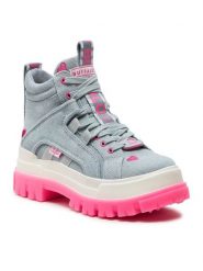 Buffalo Trapery Aspha Nc Mid 1622463 Niebieski. Niebieskie trapery damskie Buffalo, ze skóry, bez zapięcia. Za 599.99 zł.