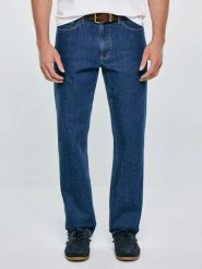 Jeansy męskie z prostą nogawką granatowe Colt 539. Niebieskie jeansy męskie BIG STAR, z denimu, eleganckie. Za 349.99 zł.