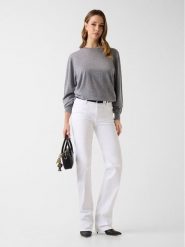 Guess Jeansy 182441 Biały Straight Fit. Białe jeansy damskie Guess, z aplikacjami, z jeansu. Za 434.99 zł.