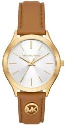 Zegarek Michael Kors Michael Kors Slim Runway MK7543 Zegarek damski pasek brązowy 38 mm. Brązowe zegarki damskie Michael Kors. Za 529.99 zł.