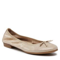 Baleriny Tamaris. Żółte balerinki damskie Tamaris, bez wzorów, bez obcasa, bez zapięcia. Za 189.99 zł.