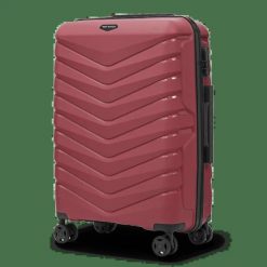 Walizka średnia Wings PHOENIX 2.0 polipropylen 24" BURGUNDY. Czerwone walizki damskie Wings, bez wzorów, z materiału, średnie. Za 209.90 zł.