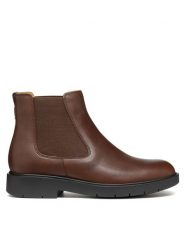 Geox Sztyblety D Spherica Ec1 D16QRC 00043 C6006 Brązowy. Brązowe botki damskie Geox, bez wzorów, z materiału, bez obcasa, na płaskiej podeszwie, bez zapięcia. Za 659.99 zł.