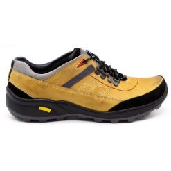 Olivier Męskie buty trekkingowe 274GT zółte żółte. Żółte trekkingi męskie na jesień, z jeansu, bez zapięcia. Za 319.69 zł.