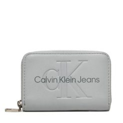 Portfel Calvin Klein Jeans. Szare portfele damskie Calvin Klein Jeans, z jeansu. Za 229.99 zł.
