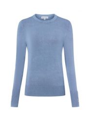 Marie Lund Sweter damski z cienkiej dzianiny Kobiety niebieski jednolity, L. Niebieskie swetry nierozpinane damskie Marie Lund, l, bez wzorów, z dzianiny, bez kołnierzyka, bez ramiączek. Za 199.95 zł.