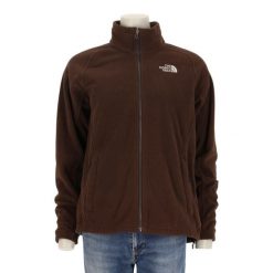 Second life - Kurtka polarowa damska The North Face - Jak nowy. Brązowe kurtki sportowe damskie The North Face, l, bez wzorów, z polaru, bez ramiączek, bez kaptura, trekkingowe. Za 153.32 zł.